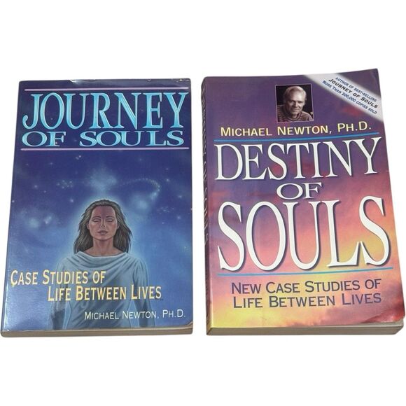 MICHAEL NEWTON, PH.D BOOKS JOURNEY OF SOULS & DESTINY OF SOULS, GOOD - Picture 1 of 2